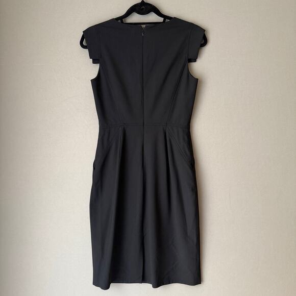 J.Crew sz S Black work career formal sheath knee length Dress - Picture 4 of 9